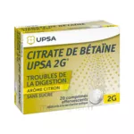 Citrate De Betaïne Upsa 2 G Comprimés Effervescents Sans Sucre Citron 2t/10 à  JOUÉ-LÈS-TOURS