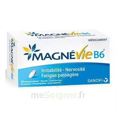 Magnevie B6 100 Mg/10 Mg Comprimés Pelliculés Plaq/60 à  JOUÉ-LÈS-TOURS